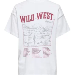 ONLY DAME TOP ONLVIVVI - Bright White Wild West Tour