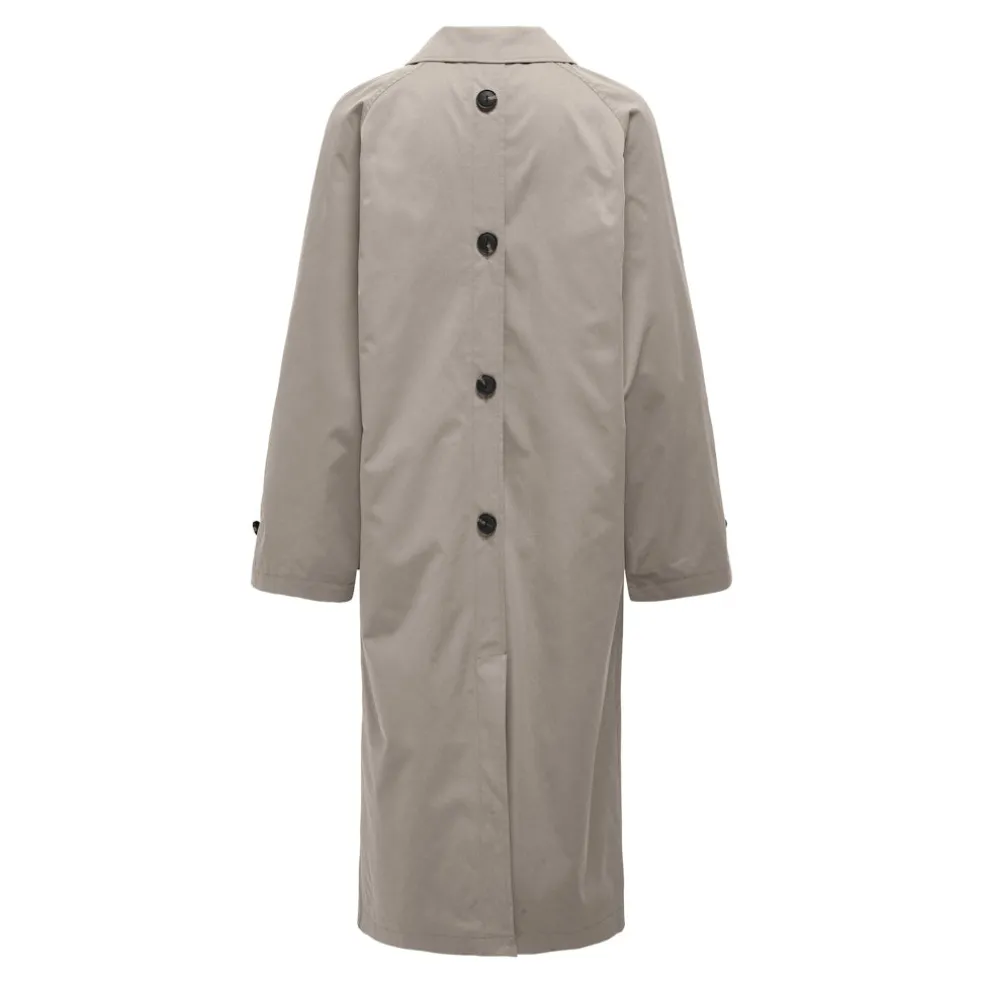 ONLY dame trenchcoat ONLEJA - String WALNUT