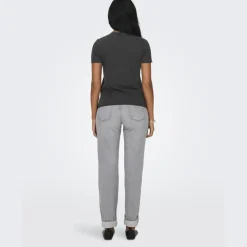 ONLY dame t-shirt ONLLUCY - Black The rebel