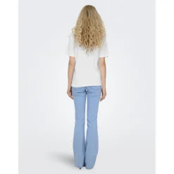 ONLY dame t-shirt ONLMONJA - White