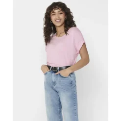 ONLY dame t-shirt ONLMOSTER - Pink Lady