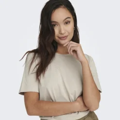 ONLY dame t-shirt ONLONLY - Silver Lining