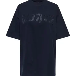 ONLY dame t-shirt ONLRIRI - Navy Blazer Dazzling