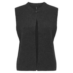 Only dame vest ONLANNELI - Dark grey melange