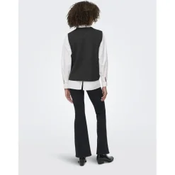 Only dame vest ONLANNELI - Dark grey melange
