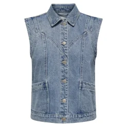Only dame vest ONLKENNEDY - Medium blue denim