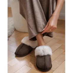 Pamela dame hjemmesko 7263 - Brown