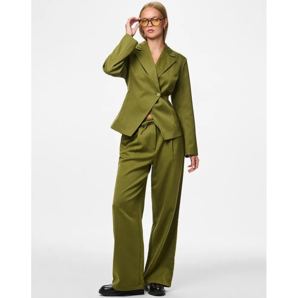 Pieces dame blazer PCFALKA - Sphagnum Stripes