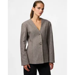 Pieces dame blazer PCRILEY - Hot Fudge