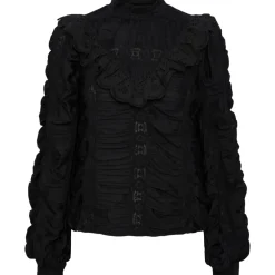 PIECES dame bluse PCALEX - Black