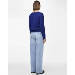 PIECES dame bluse PCNATALIE - Bellwether Blue