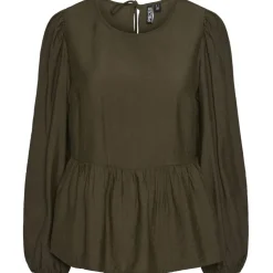 PIECES dame bluse PCNIKO - Grape Leaf