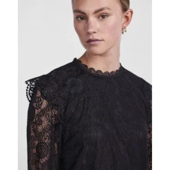 PIECES dame bluse PCOLLINE - Black