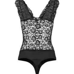 PIECES DAME BODYSTOCKING PCLINA - Black
