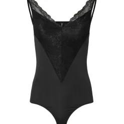 PIECES DAME BODYSTOCKING PCOLIVIA - Black