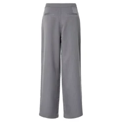 PIECES DAME BUKSER PCFALKA - Grey pinstripe
