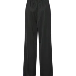 PIECES dame bukser PCFELICIA - Black Ultraviolet/white stripe