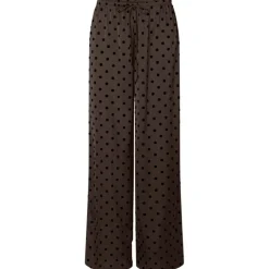 Pieces dame bukser PCJYTTA - Hot Fudge Black dots