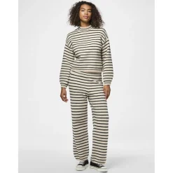 PIECES dame bukser PCPENNA - Whitecap Gray black