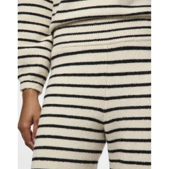 PIECES dame bukser PCPENNA - Whitecap Gray black