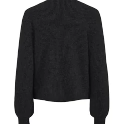 PIECES dame cardigan PCANNA - Black Silver Glitter Bow