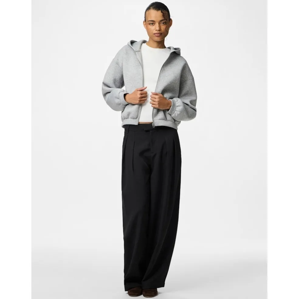 Pieces dame cardigan PCBUCUBA - Light Grey Melange