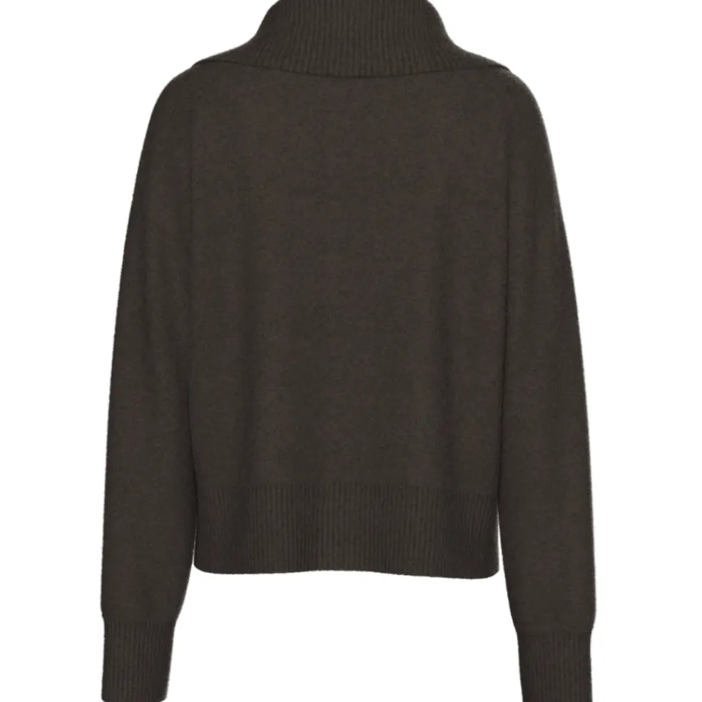 PIECES DAME CARDIGAN PCMALOU - Hot Fudge Melange