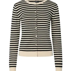 PIECES DAME CARDIGAN PCNORA - Birch Stripes black