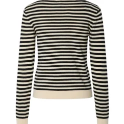 PIECES DAME CARDIGAN PCNORA - Birch Stripes black