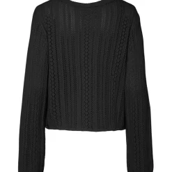 PIECES dame cardigan PCNUKA - Black