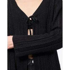 PIECES dame cardigan PCNUKA - Black