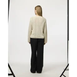 PIECES dame cardigan PCNUKA - Birch