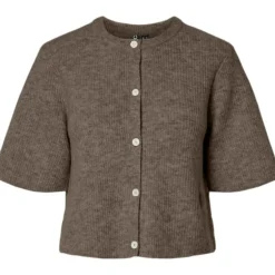 PIECES dame cardigan PCSILLY - Morel Melange