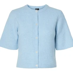 PIECES dame cardigan PCSILLY - Cashmere Blue MELANGE