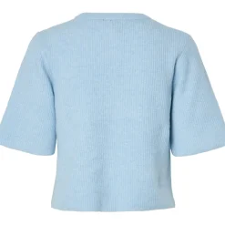 PIECES dame cardigan PCSILLY - Cashmere Blue MELANGE