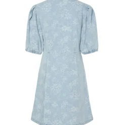 PIECES DAME DENIMKJOLE PCFELINE - Light Blue Denim
