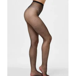 Pieces dame glitter tights PCCLAIRE - Black