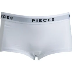 Pieces dame hipsters PCLOGO LADY - Bright White