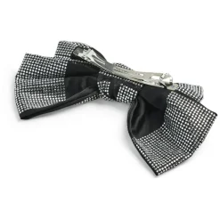 PIECES dame hårclips PCPILLA - Black Clear stones