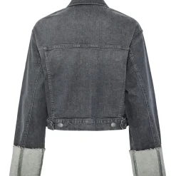 PIECES dame jakke PCPIL - Grey Denim