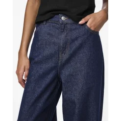 PIECES dame jeans PCSELMA - Dark Blue Denim