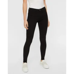 Pieces dame jeggins PCSKIN WEAR MW - Black