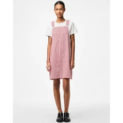 PIECES dame kjole PCALLO - Salsa Cloud dancer stripes