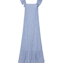 PIECES dame kjole PCAPIA - Coronet Blue Stripes Bright white