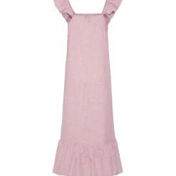 PIECES dame kjole PCAPIA - Pink Lemonade Stripes Bright white