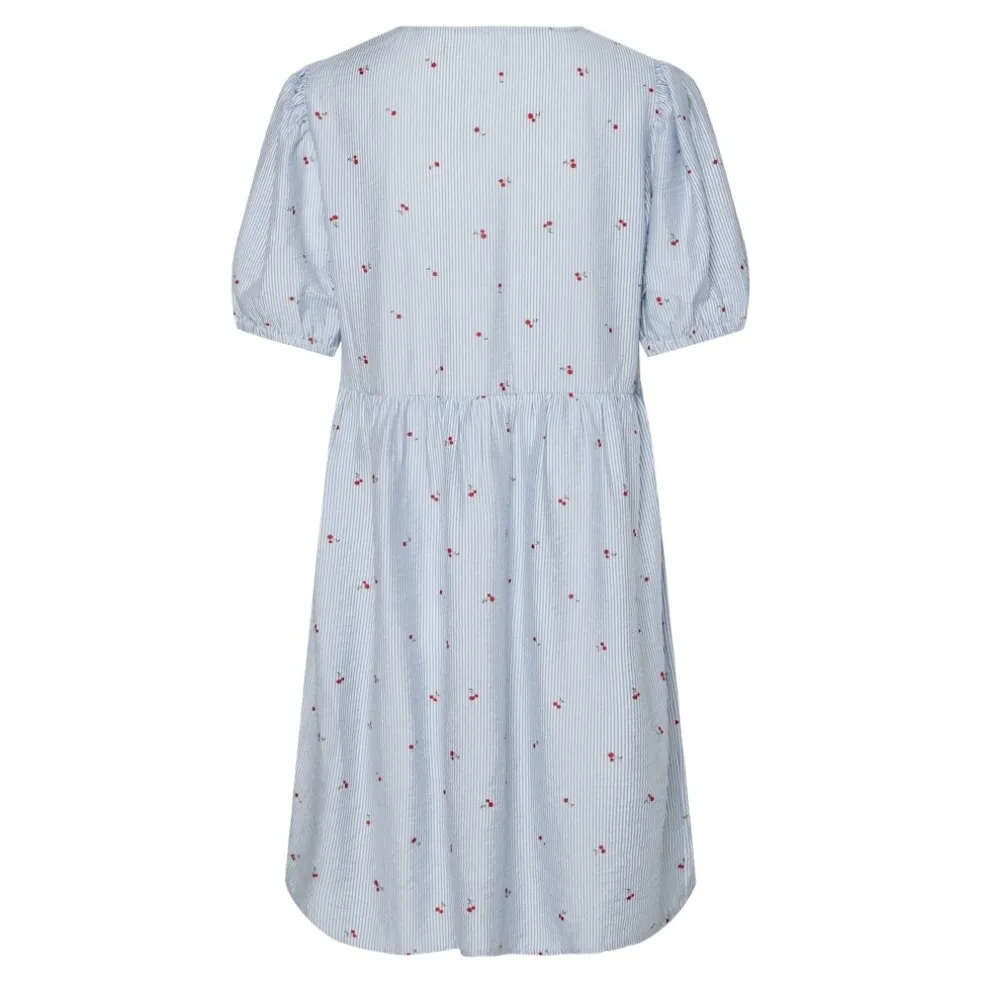 Pieces dame kjole PCFIONNA - Lichen Blue