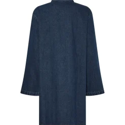 PIECES dame kjole PCFLORA - Medium blue denim