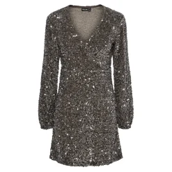 Pieces dame kjole PCKAM - Morel Silver sequins