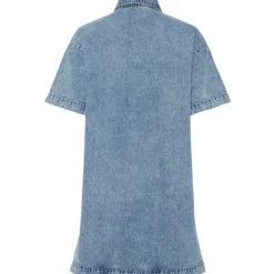 PIECES dame kjole PCKENYA - Medium blue denim