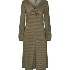 PIECES dame kjole PCLUNA - Deep Lichen Green SKY CAPTAIN